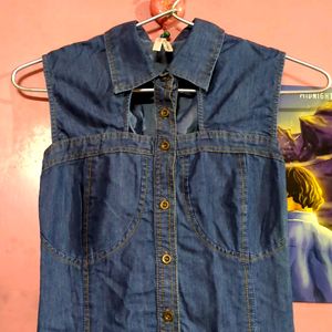 ( Worn Once) Denim Dress!