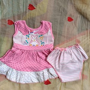 Baby Girl Dress Cotton Blend Upto 1 Years Old