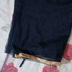 Black Net Dupatta