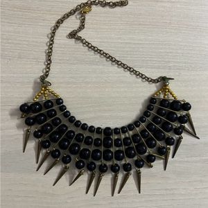 Black Beaded Necklace