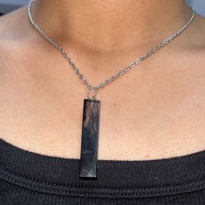 Resin Black Smokey Pendant