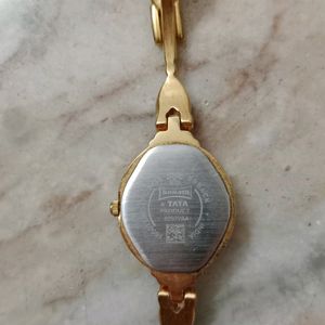 Sonata Golden Ladies Watch.