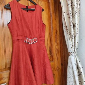 Red Women Mini One Piece Dress