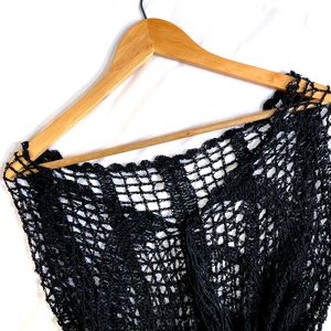 Pinterest Black Up & Down Shrug