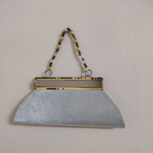 Fancy Hand Purse With Beads And Mirror