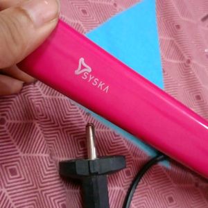 Pink Syska Hair Straightener