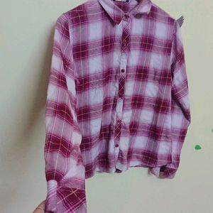 Checked Pink Shirt (Women)