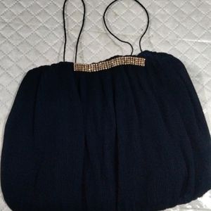 Navy Blue Top With A Beautiful Georgette Jacket ,