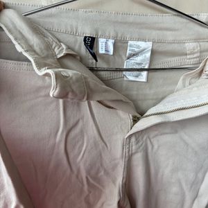 High Waist Mom Jeans - Beige (Ladies)