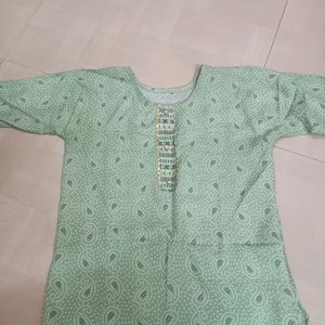 Green Kurta For Women Size Small