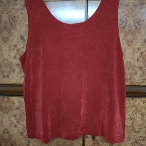 Chico's Imported Reddish Maroon Top