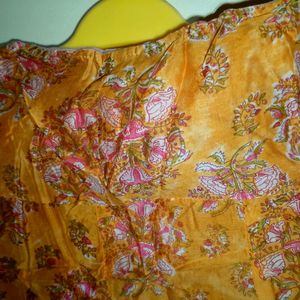 Full Gher Yellow Colour Me Skirt