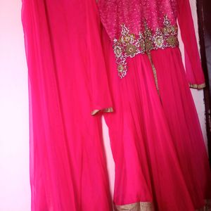 Sharara Front Open Slit Party Wear