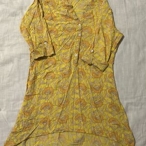 XS Women Yellow kurti By UTSA