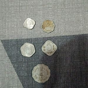 Old Coins 1,2,3,5,10 Paise 🤩