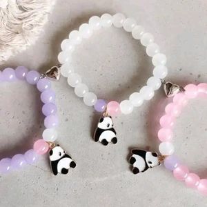 Dainty Daisy,Panda,Hearts, Glass,Marble Beads Brac