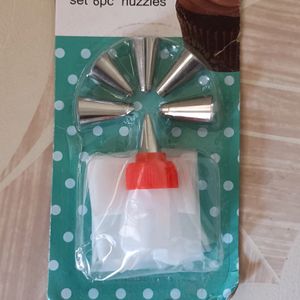 dnoCake Decoration Nozzles- 6pcs Set (New)