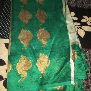 Checked Cotton Silk Graceful Saree