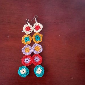 Crochet Daisy Earrings/danglers