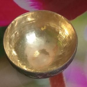 Brass Plate Glass And Bowl,One Cotton Saree Free