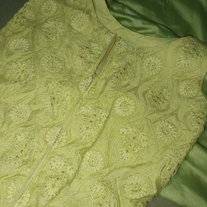 Pista Green Kurta Set