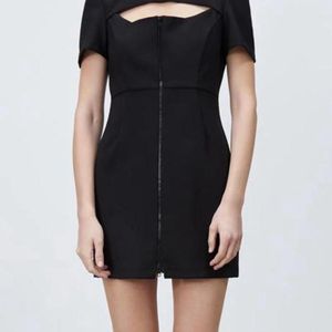 Zara Black Zip Up Dress Size - Xs