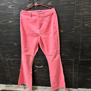 Forever-21 Bootcut Coral Pink Pants