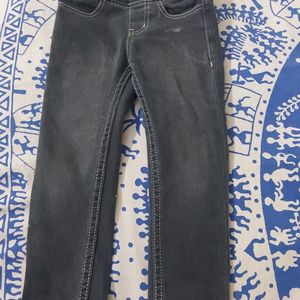 Charcoal Black Slim Fit Jeans| 3-4 Years Old