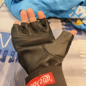 Leather Gym Gloves