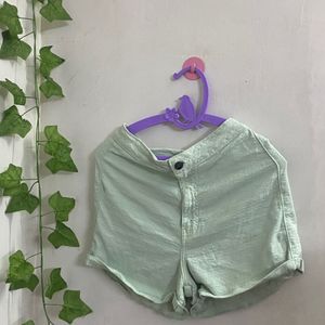 Mint Green Shorts From Freakins