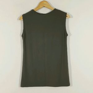 Dark Olivia Green Top