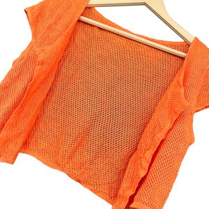 Crop Crochet Shrug