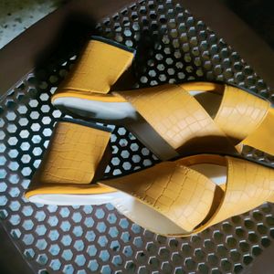 Yellow Matty Sandals