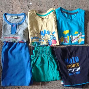 Pack Of 6 Boy Track Pant Nekar T-shirt