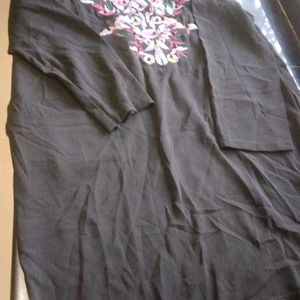 Beautiful Black Embroidery Top