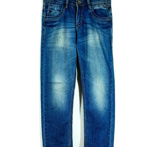 Mid Blue Faded Jean's For Men's