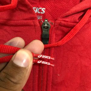 Asics Red Full Zip Jacket