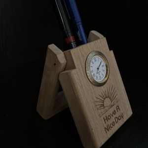 Wooden Pen Stand