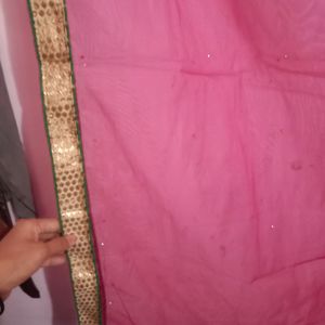 Pink Lehenga Choli With Net Dupatta