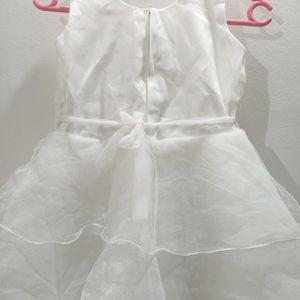 White Silk Frock