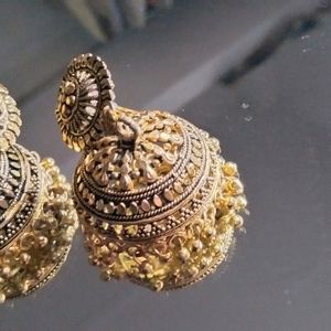 Golden Heavy Jhumka