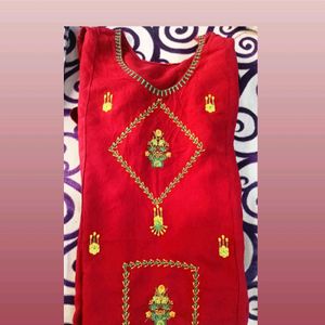 Embroidery Kurta And Plazzo Set