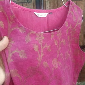 Pink Brocade Top