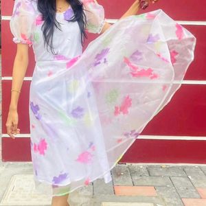 ORGANZA HOLI DRESS!!