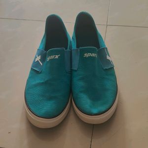 Teal Coloured Original Sparx Slip On Size 9