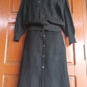 Skirt With Sweater Set