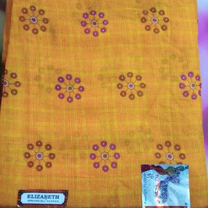 Mahakali Brand Pure Cotton Saree For Daily Wear