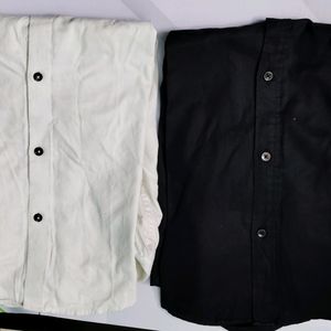 White And Black Shirt