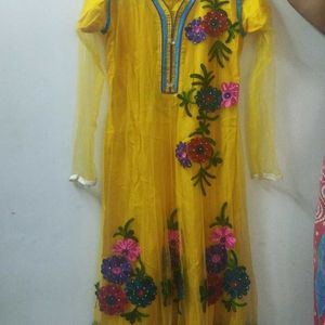 Anarkali Net Kurti