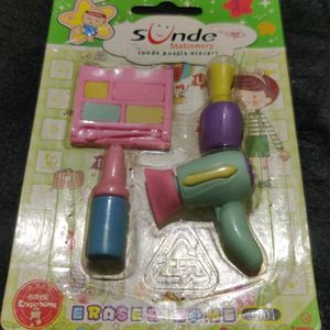 Kids Miniature Toy Eraser Beauty Set